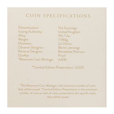 Lot 113 - 'The Sovereign' George & Dragon' Gold Proof Sovereign