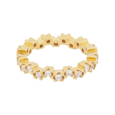 Lot 122 - A full eternity white paste ring