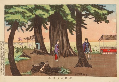 Lot 152 - Kobayashi Kiyochika 小林 清親 (Japanese, 1847-1915)