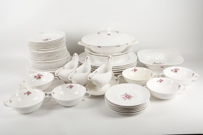 Lot 440 - A collection of Spode 'Bridal Rose' dinner...