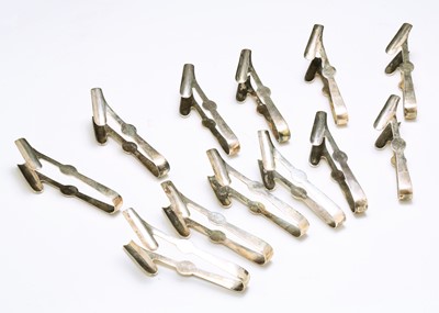 Lot 267a - A set of twelve antique sterling silver...