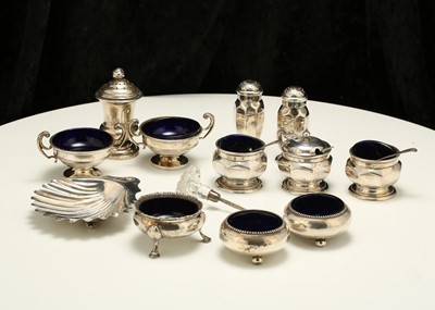 Lot 87 - A mixed group of antique sterling silver...