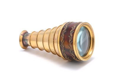 Lot 167 - An early 19th century English gilt brass and...