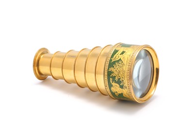 Lot 173 - An early 19th century French gilt brass and...