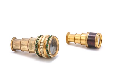 Lot 162 - A 19th century gilt copper, past set and ivory...