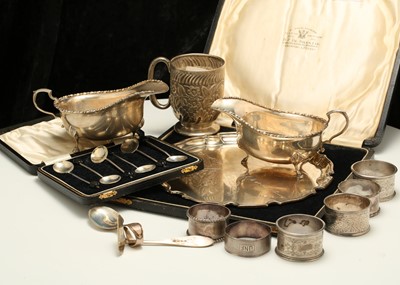 Lot 75 - A mixed lot of sterling silver items,...