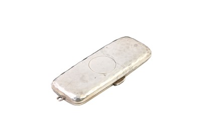 Lot 141 - An Edwardian silver sovereign and stamp case,...