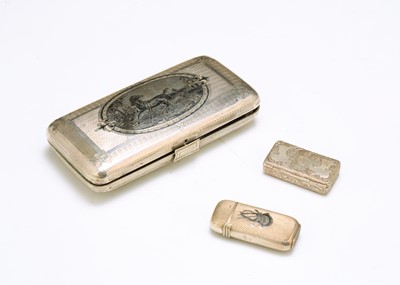Lot 314 - A 19th century Continental unmarked silver and...