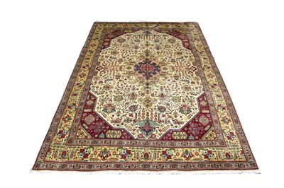 Lot 34 - A FINE TABRIZ CARPET, NORTH-WEST PERSIA,...