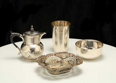 Lot 91 - A mixed group of antique sterling silver,...