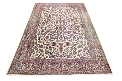 Lot 33 - A FINE KASHAN CARPET, WEST PERSIA, CIRCA 1930....
