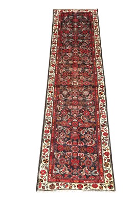 Lot 52 - A SAVEH RUNNER, WEST PERSIA, SECOND HALF 20th...