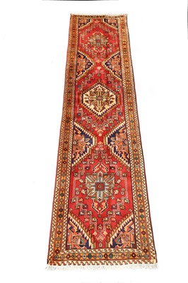 Lot 53 - A HERIZ RUNNER, NORTH-WEST PERSIA, SECOND HALF...