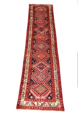 Lot 54 - A HAMADAN RUNNER, WEST PERSIA, SECOND HALF...