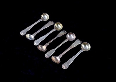 Lot 267 - A group of seven Georgian and Victorian silver...