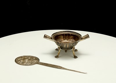 Lot 98 - Two white metal items, possibly 19th century...