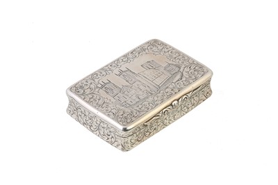 Lot 216 - A Victorian antique sterling silver ‘castle...