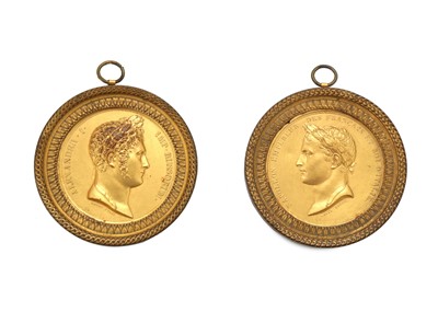 Lot 109 - A pair of mid-19th century French gilt bronze...