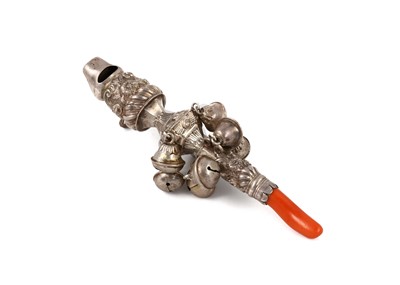 Lot 127 - A Victorian antique sterling silver baby’s...