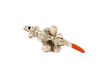 Lot 128 - A Victorian antique sterling silver baby’s...