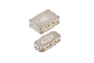 Lot 181 - Two Victorian antique sterling silver...