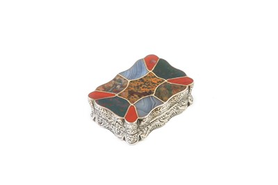 Lot 192 - A Victorian antique sterling silver and agate...