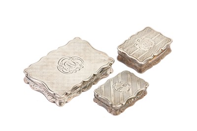 Lot 176 - Three Victorian antique sterling silver...