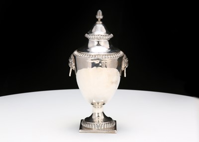 Lot 364 - A George III sterling silver condiment vase,...