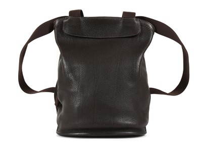 Lot 346 - Hermes brown Clemence Leather Sherpa Backpack,...