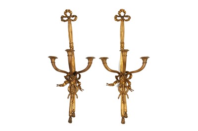 Lot 121 - A VERY LARGE AND IMPRESSIVE PAIR OF LOUIS XVI...