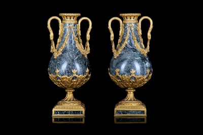 Lot 108 - A PAIR OF 19TH CENTURY FRENCH LOUIS XVI STYLE...