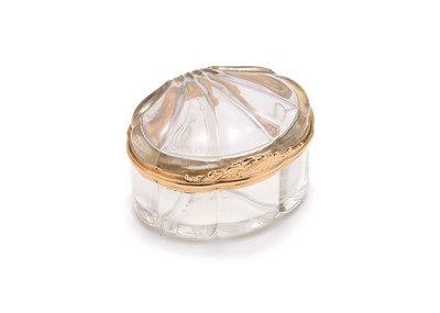 Lot 256 - A mid-19th century gold mounted rock crystal...