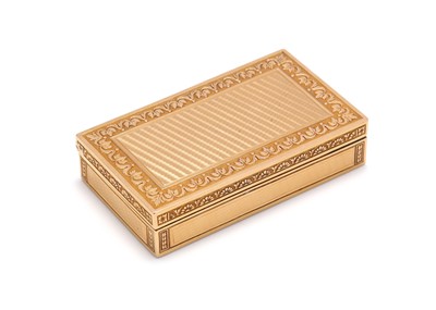 Lot 261 - An early 19th century French provincial gold...