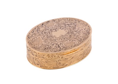 Lot 262 - A fine George III 18 carat gold snuff box,...