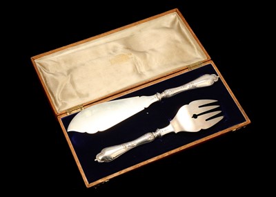 Lot 319 - A cased pair of early 20th century 84 zolotnik...