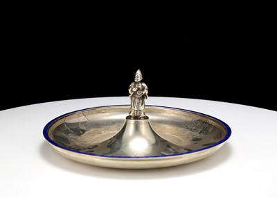 Lot 436 - An umarked white metal centrepiece, probably...