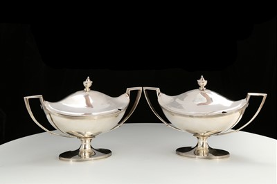 Lot 488 - A George III antique sterling silver pair of...