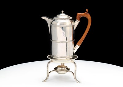 Lot 482 - An Edwardian sterling silver coffee biggin,...