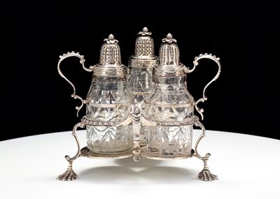 Lot 365 - An unusual George III antique sterling silver...