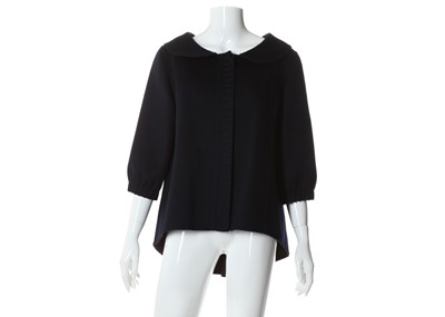 Lot 417 - Louis Vuitton navy wool, angora and cashmere...