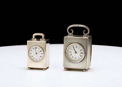 Lot 452a - A Edwardian antique sterling silver travelling...