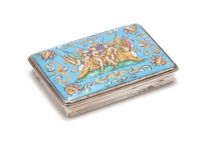 Lot 103 - A late 18th century French enamel and unmarked...