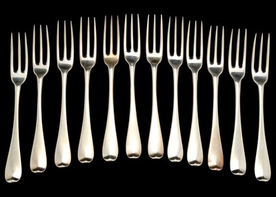 Lot 277 - A set of twelve George I antique sterling...