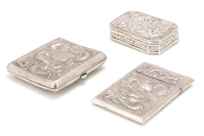 Lot 433 - An early 20th century Chinese antique silver...