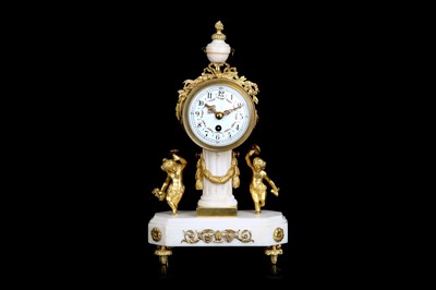 Lot 114 - A LATE 19TH CENTURY FRENCH WHITE MARBLE AND...