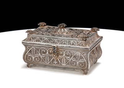 Lot 351 - A 19th century Russian/Georgian 84 zolotnik...