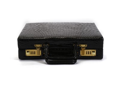 Lot 457 - Giovanni Castelione black crocodile...