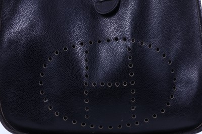 Lot 459 - Hermes black Clemence Evelyne GM, no date code...