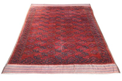 Lot 60 - AN ANTIQUE ERSARI CARPET, TURKMENISTAN, EARLY...