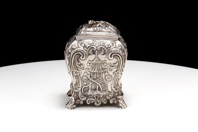 Lot 445 - A William IV sterling silver tea caddy in the...